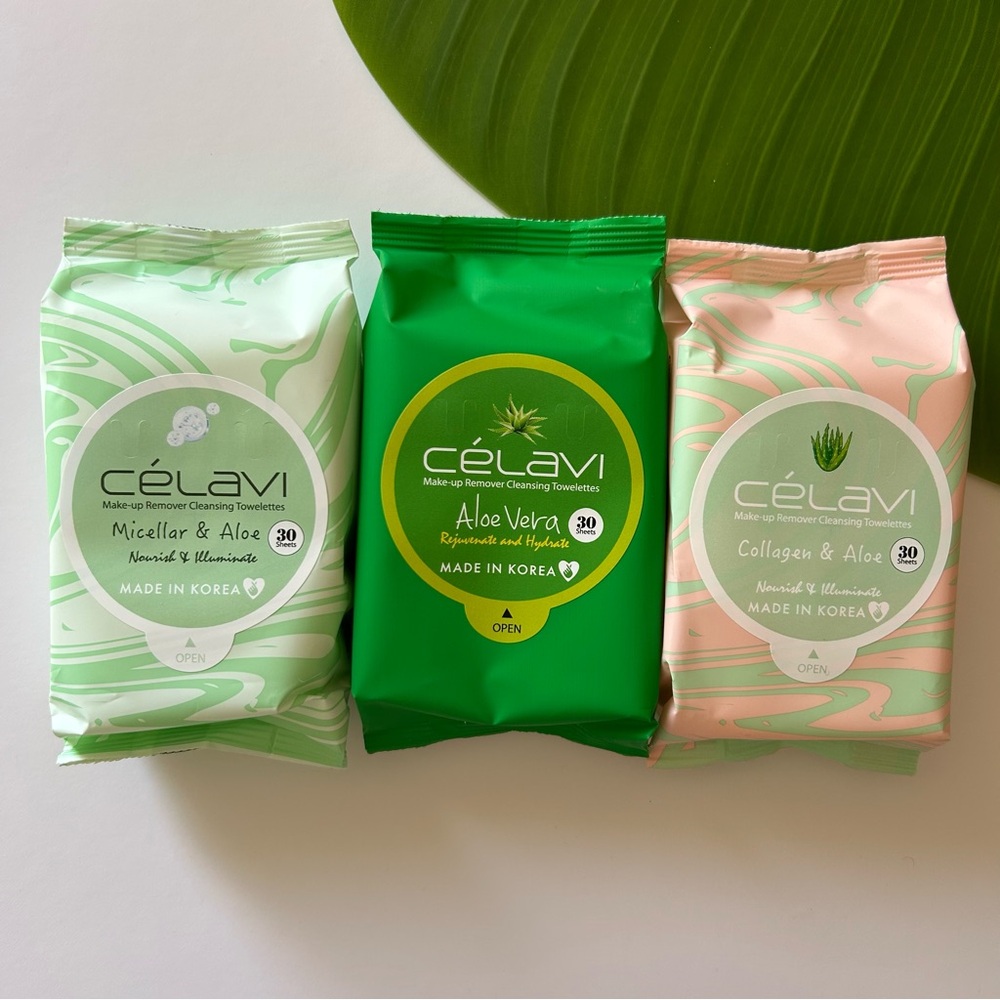 💖Celavi Makeup Remover Wipes